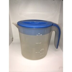 Mr Coffee 3 Quart Iced Tea Pot Replacement Pitcher with Blue Lid Handle for TM70